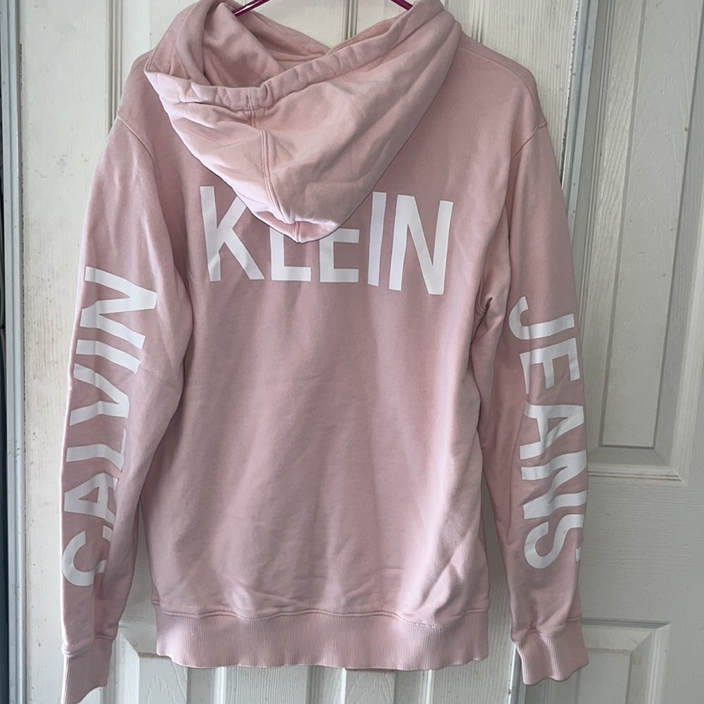 NWOT Men’s Pink Calvin Klein Hoodie Sweatshirt